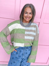 Cozy Lines Sweater - Light Green