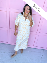 ADRIENNE | Blakely Dress - Honey Drops
