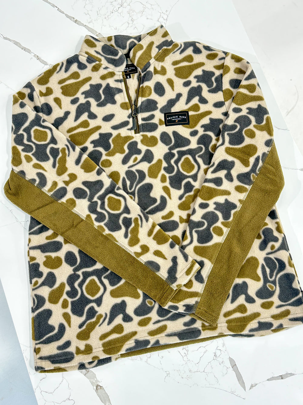 Prairie Oaks Waterfowl | Field Fleece Quarter Zip - Traditions Camo