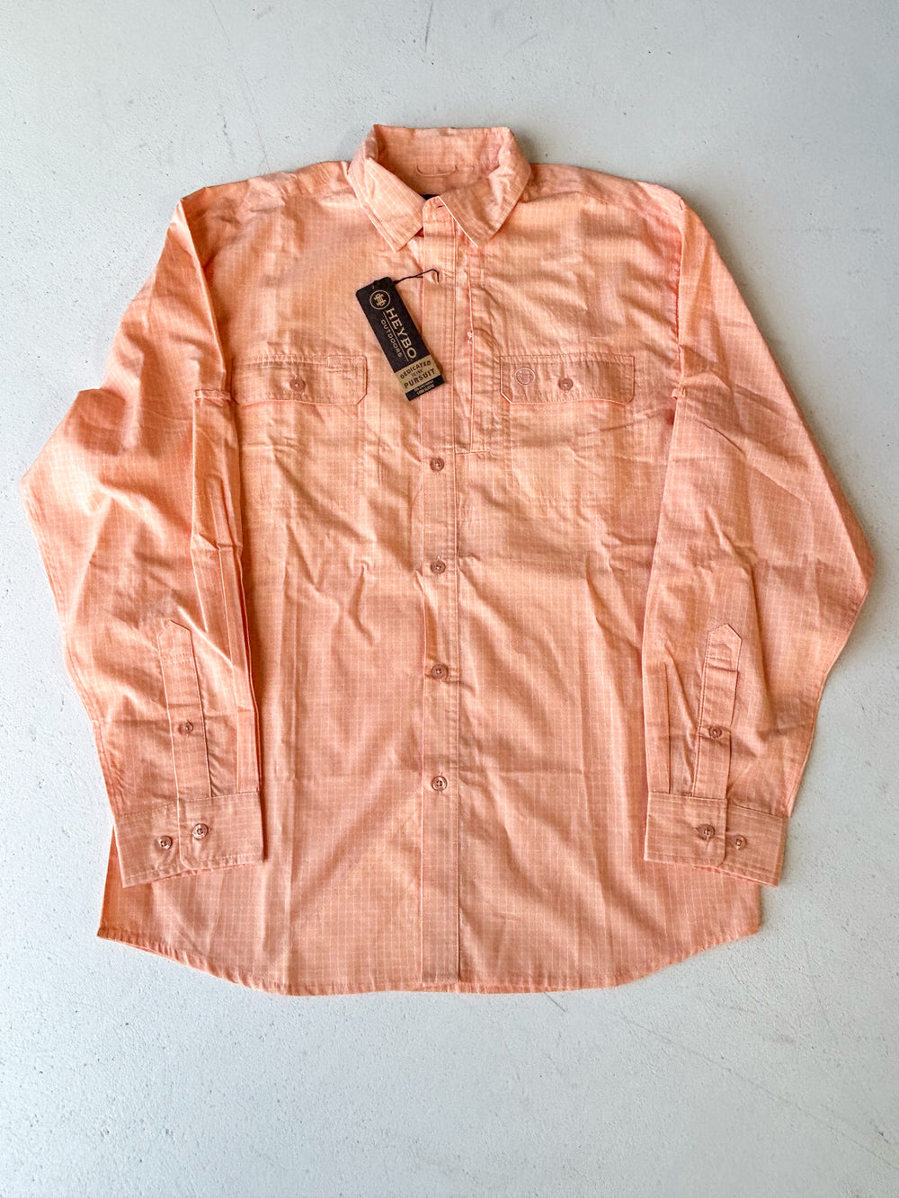 Heybo | Castaway L/S Button Down - Dusty Coral