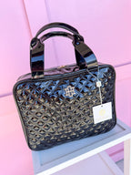 Caroline Hill | Punta Cana Large Case - Black Patent