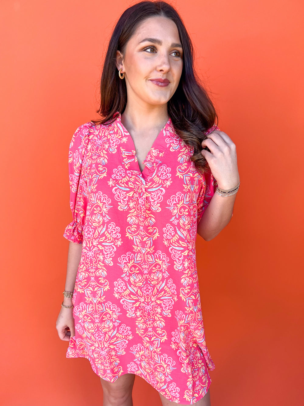 Michelle McDowell | Julie Dress - Busy Bee Coral