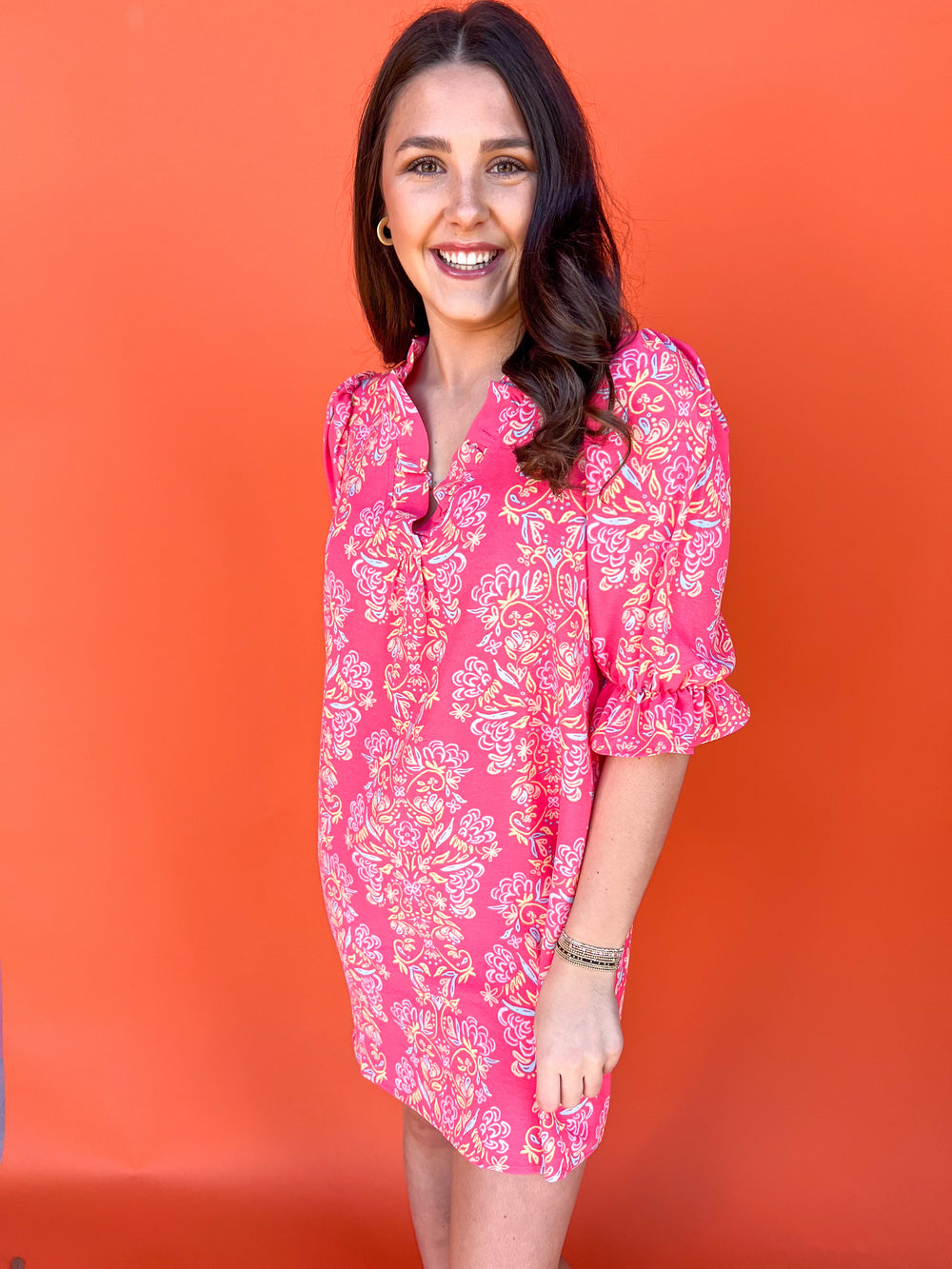 Michelle McDowell | Julie Dress - Busy Bee Coral