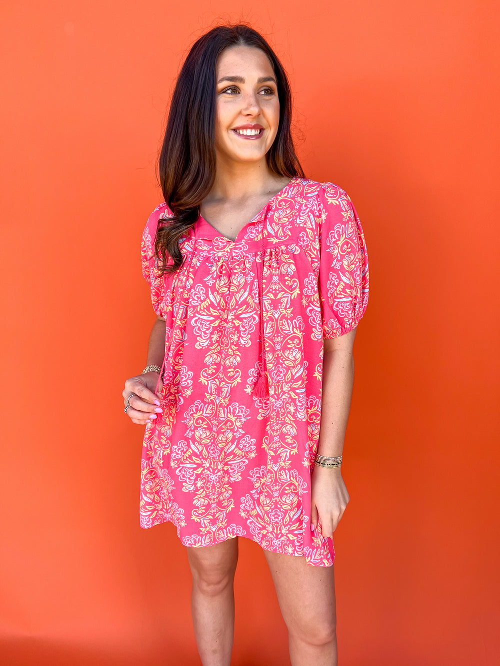 Michelle McDowell | Penny Dress - Busy Bee Coral