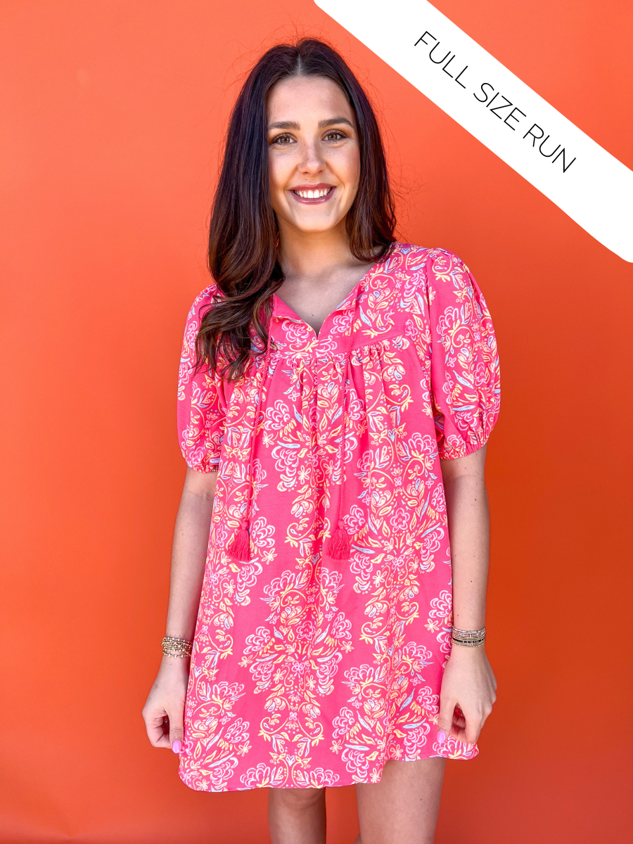 Michelle McDowell | Penny Dress - Busy Bee Coral