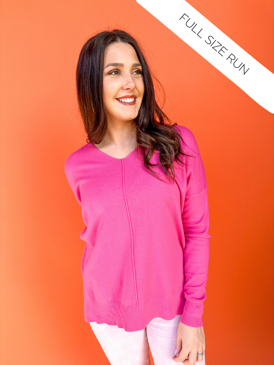Dreamers Keep Dreaming Sweater - Hot Pink