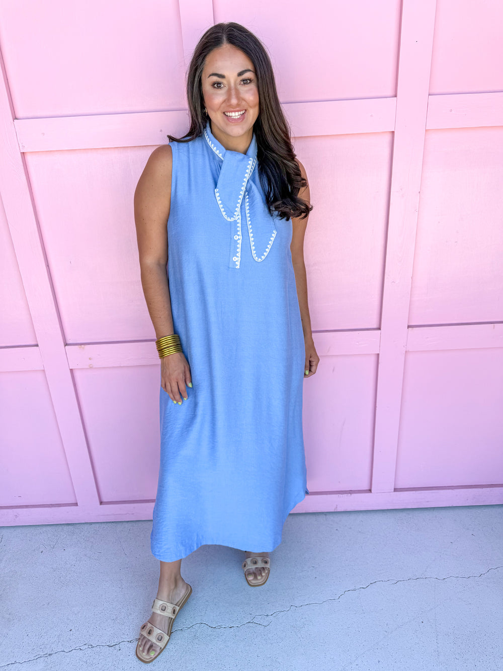Sweet Escape Dress - Blue