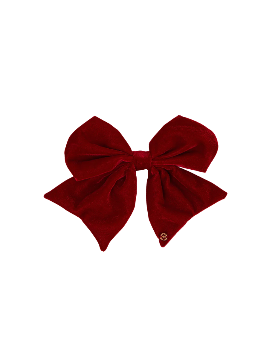 mary square magnetic fabric bow velvet red christmas gift entertaining jincy's