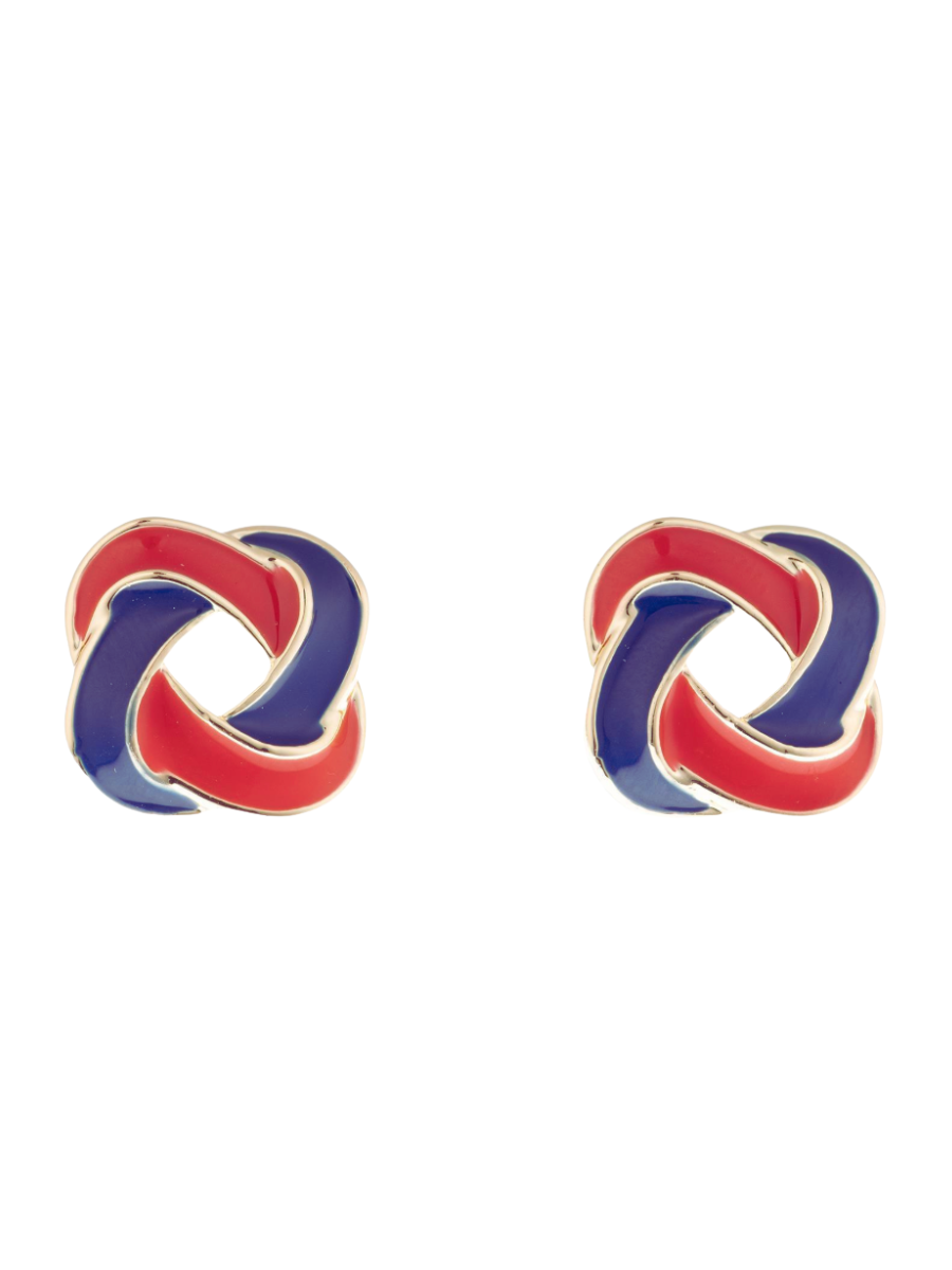 Michelle McDowell | Annie Earrings - Red & Blue
