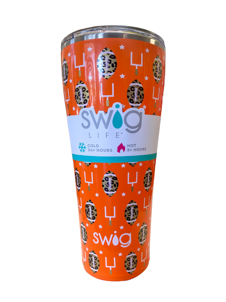 SWIG Swig Touchdown Red Grey Tumbler 32oz