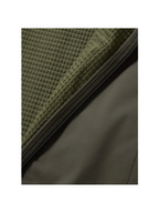 Duck Camp | Lightweight Grid Tech Fleece Half Zip Pullover - Moss/ Raven