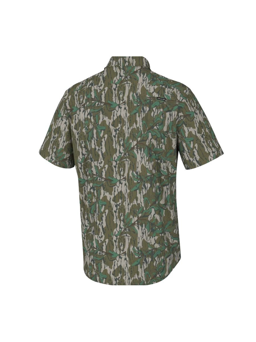 Local Boy Low Country Button Down green leaf mens tripp