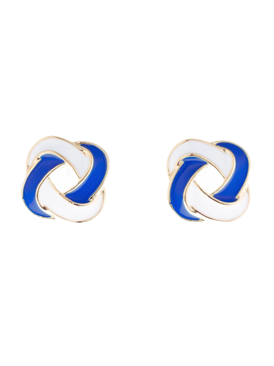 Michelle McDowell | Annie Earrings - Blue & White