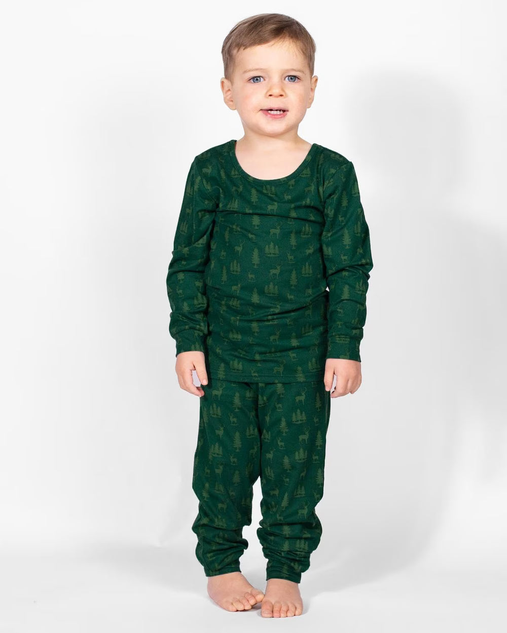TODDLER Woodsy Deer Long Sleeve Pajama Set