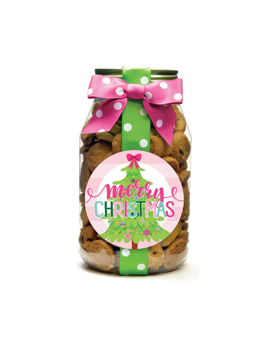 OH SUGAR | Chocolate Chip Cookie Quart Jar - Merry Christmas