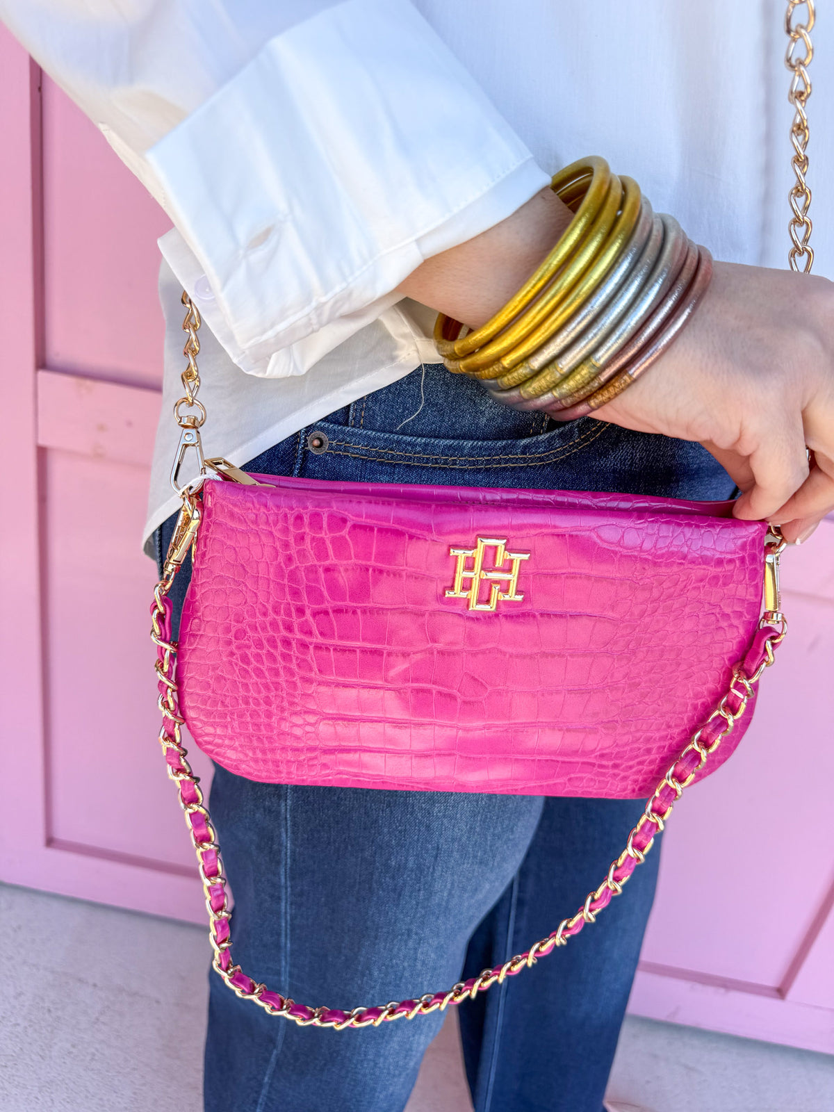 Caroline Hill | Livi Crossbody - Hot Pink