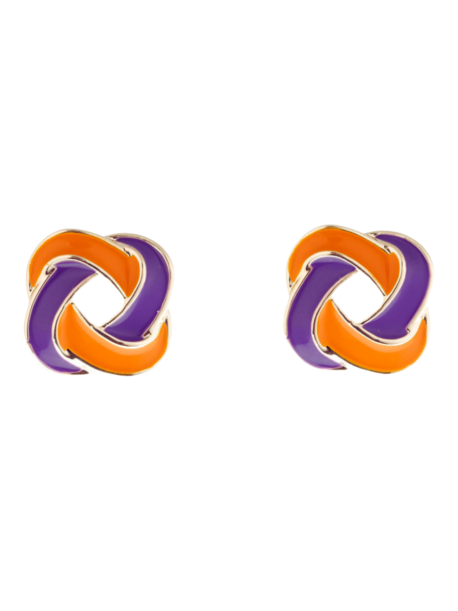 Michelle McDowell | Annie Earrings - Purple & Orange