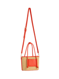 Salerno Mini Tote orange shiraleah womens boutique straps handles jincy's