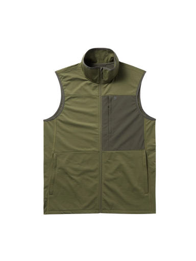 Duck Camp | Lightweight Grid Tech Vest - Moss/Raven tripp