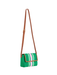 Aria Crossbody Green purse womens boutique woven pink white jincy's