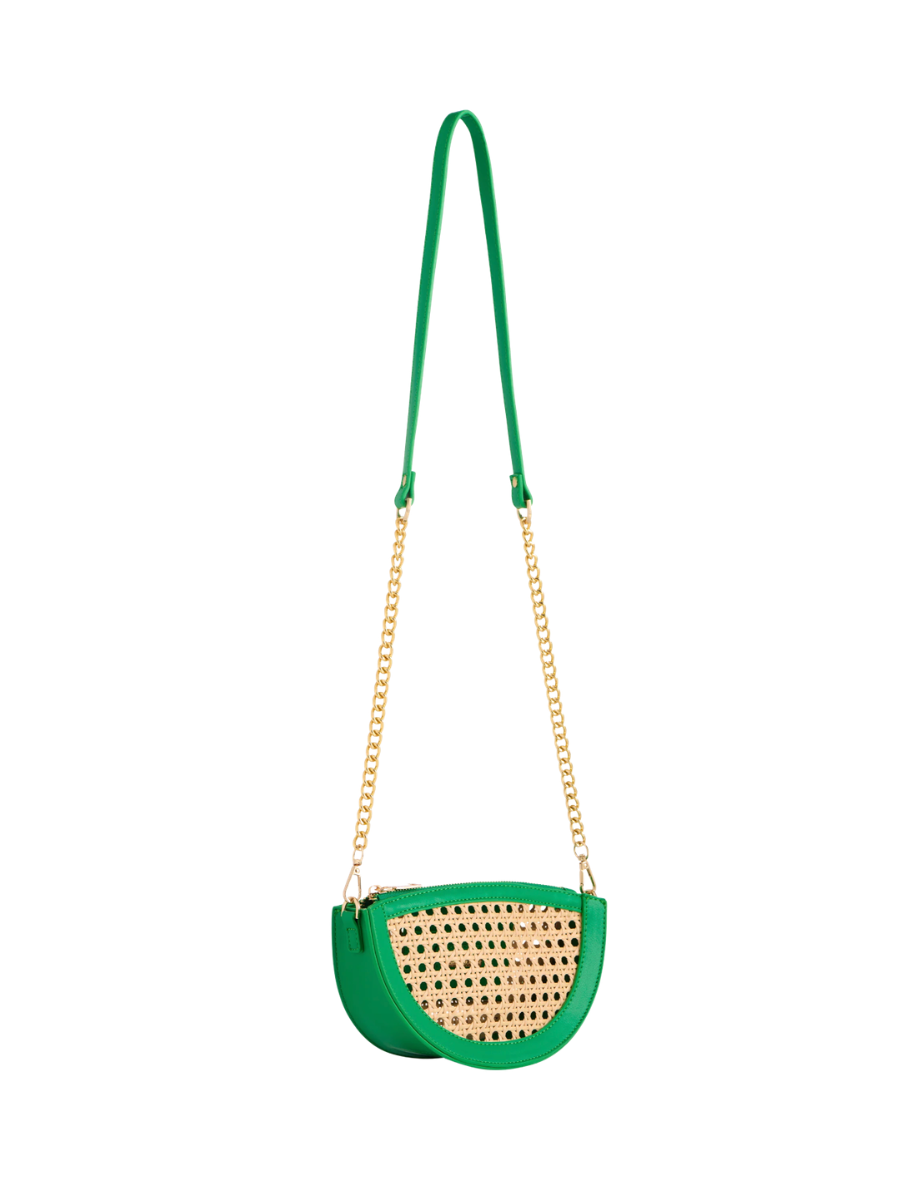 Lyra Crescent Crossbody/Wristlet - Green Shiraleah womens boutique jincy's