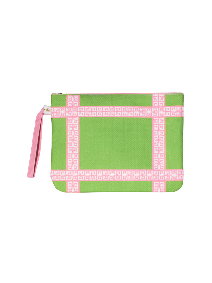 Wet/Dry Bag Cabana Cove  Green/Pink/White womens gift pool beach jincy's