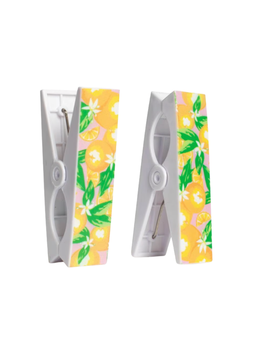 Beach Towel Clips - Orange Grove - Pink/Orange