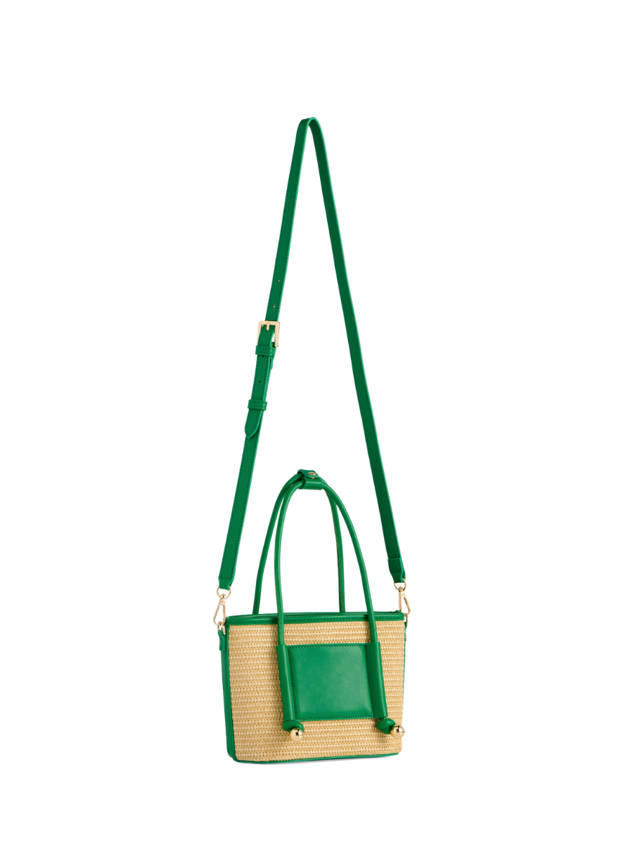 Salerno Mini Tote Green shiraleah womens boutique straps handles jincy's