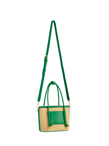 Salerno Mini Tote Green shiraleah womens boutique straps handles jincy's