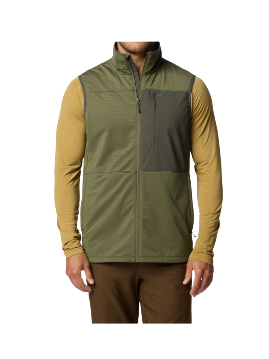 Duck Camp | Lightweight Grid Tech Vest - Moss/Raven tripp