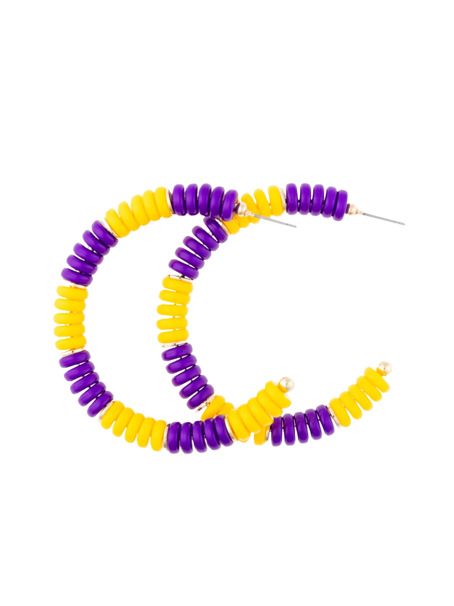 Michelle McDowell | Olivia Earrings - Purple & Gold