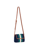 Aria Crossbody navy purse womens boutique woven green white jincy's