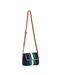 Aria Crossbody navy purse womens boutique woven green white jincy's
