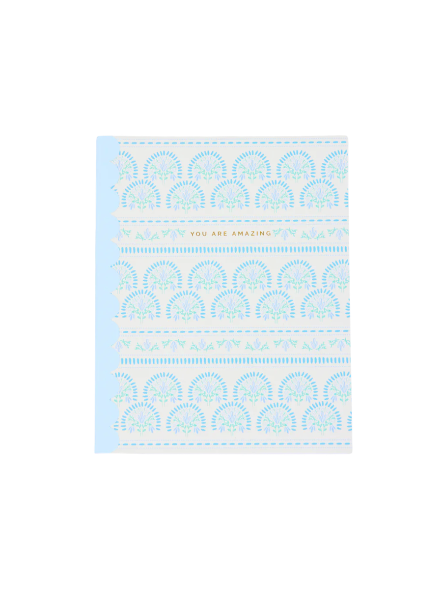 Mary Square Scallop Notebook You Are Amazing women boutique gifts jincy's