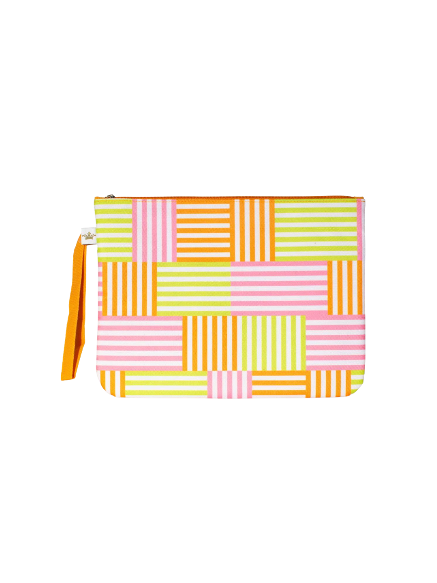 Wet/Dry Bag Freeport Stripe Pink/Orange women gift beach pool jincy's