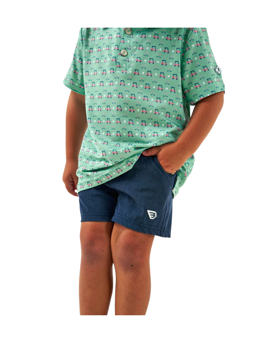BURLEBO | YOUTH Athletic Short - American Flag Pocket
