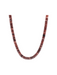 wide disk marble bead necklace burgundy color womens accessory gift jincy's