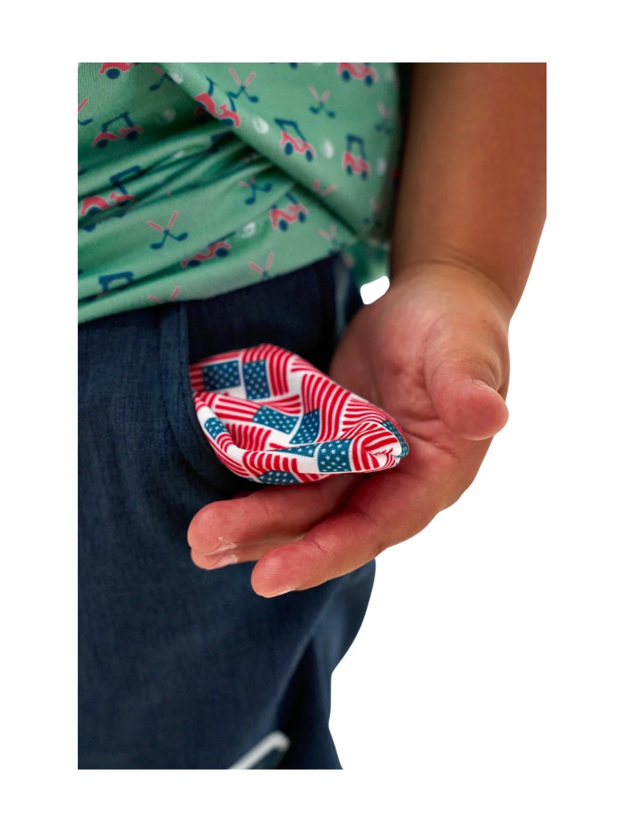 BURLEBO | YOUTH Athletic Short - American Flag Pocket