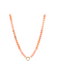 marble bead & ring clasp necklace coral gold womens accessory gift jincy's