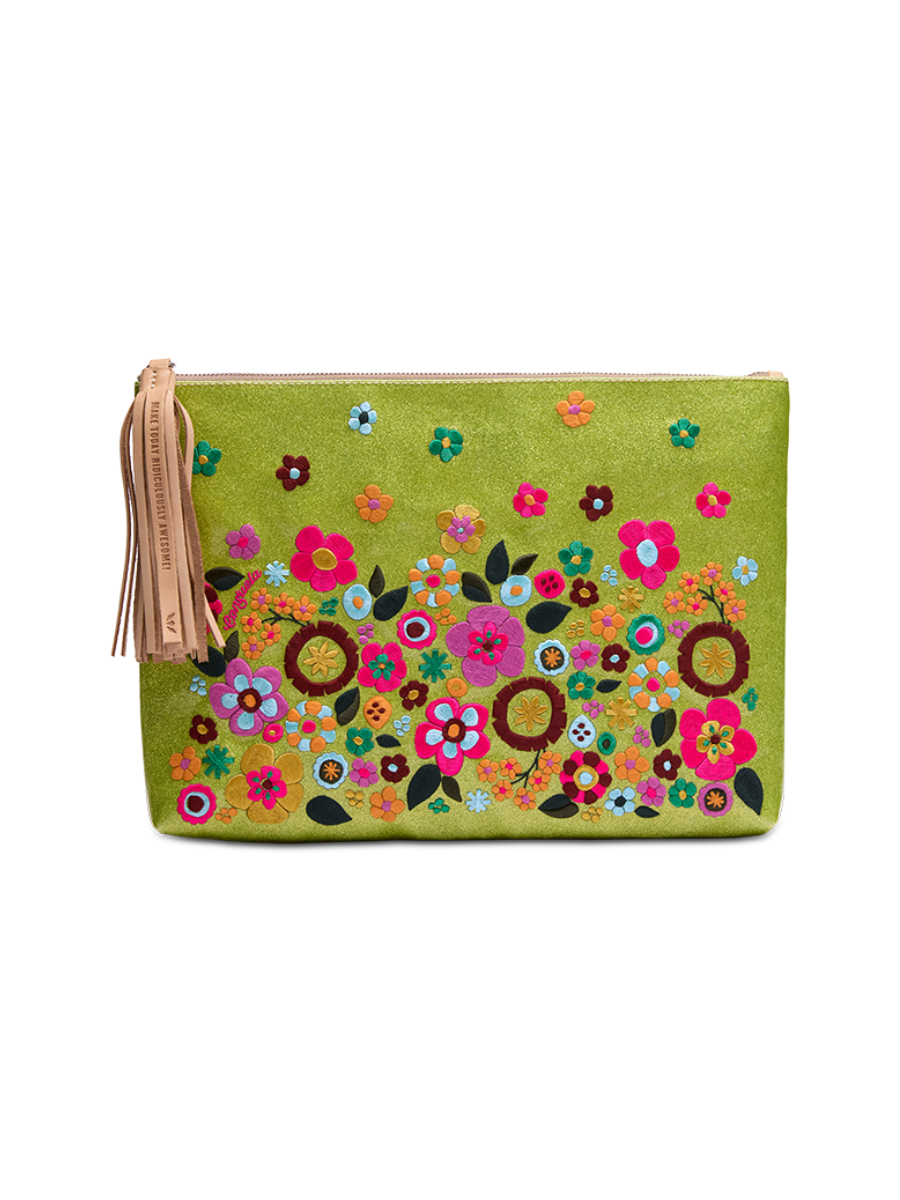 Consuela Take Me Out Cluch Buzzy Colorful Bright Jincy's Gift