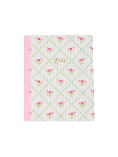 Mary Square Scallop Notebook Floral Stitch women gift jincy's