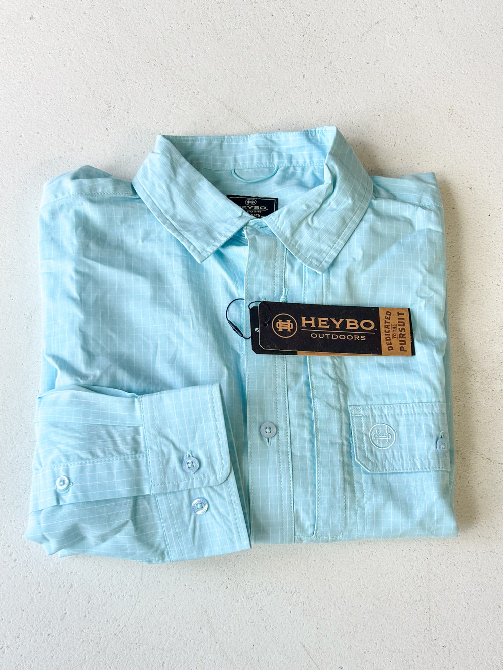 Heybo | Castaway L/S Button Down - Glacier