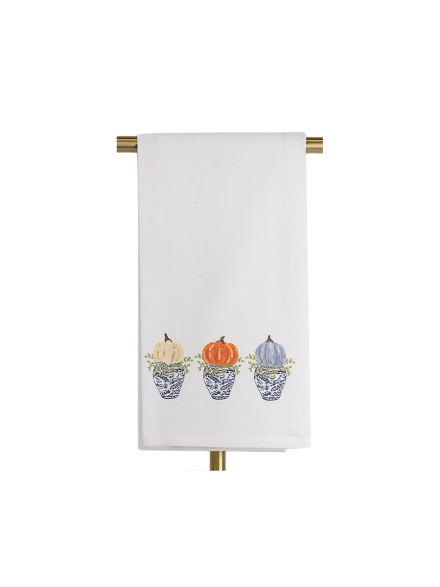 Fallview Pumpkin Topiary Hand Towel