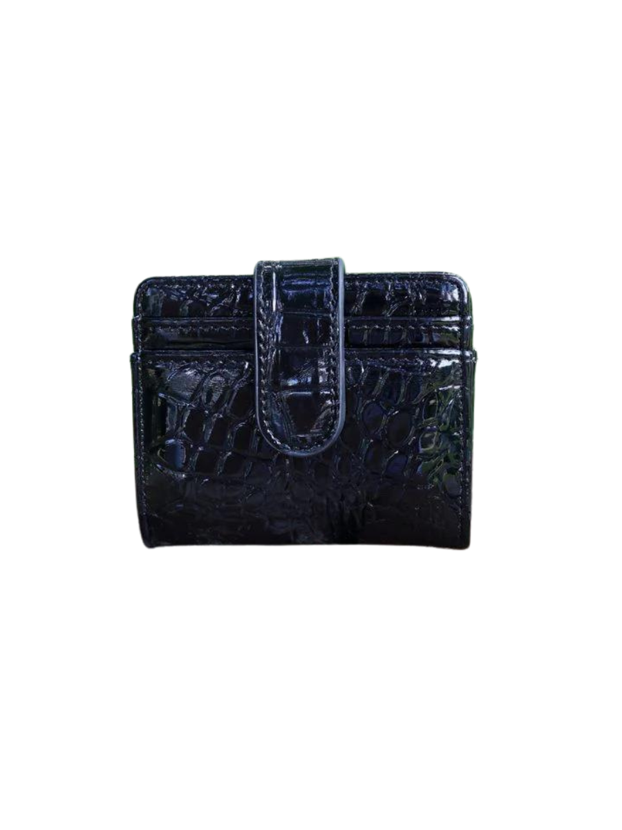 Caroline Hill | Tate Card Holder Wallet - Black Patent