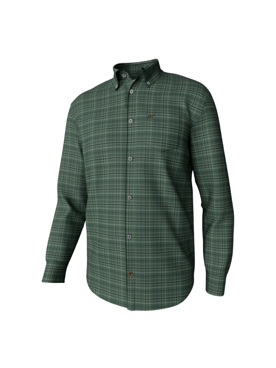 Southern Point Co. Hadley Luxe Horton Plaid Green mens button down tripp