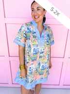 Grand Millennial Gal Dress - Coral Pink
