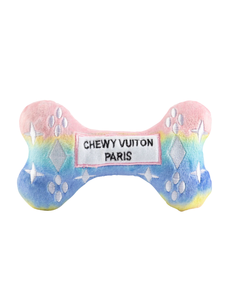 Pink Ombre Chewy Vuiton Bone Toy dog toy gift jincy's