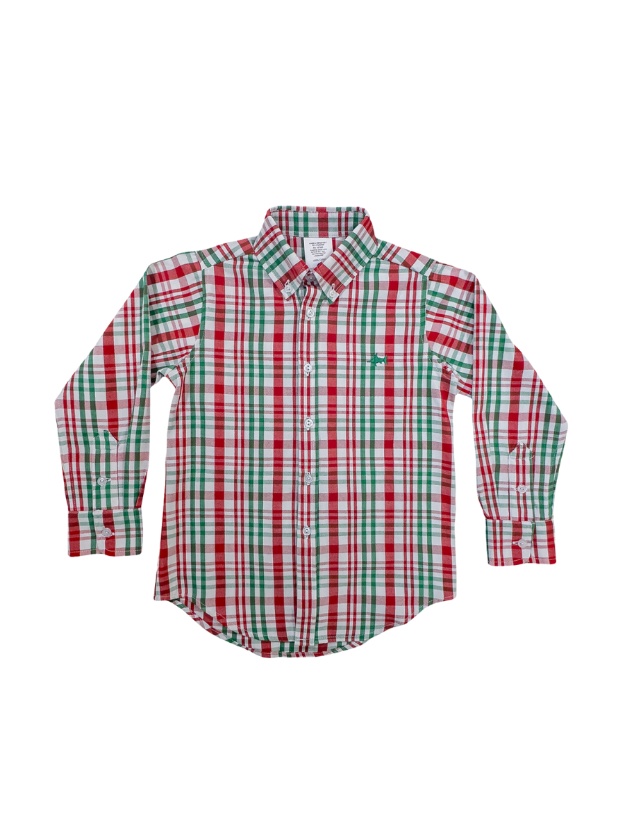 Saltwater Boys | Carter Oxford Shirt - Sleigh Plaid