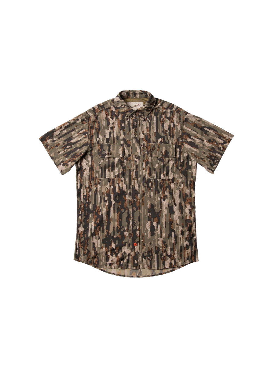 Duck Camp | Lightweight Hunting Short Sleeve Shirt - Woodland