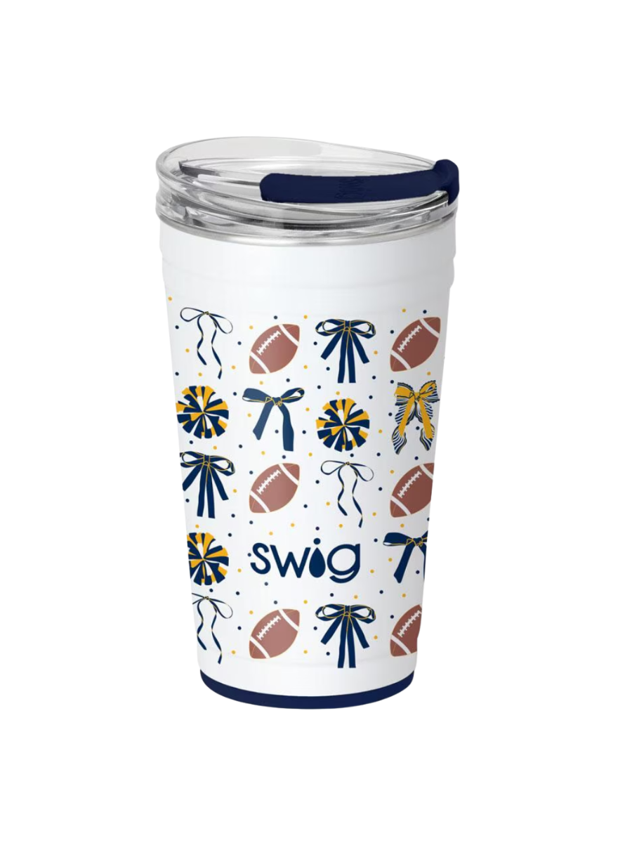 Swig | 24 oz Party Cup - We've Got Spirit - Navy & Yellow